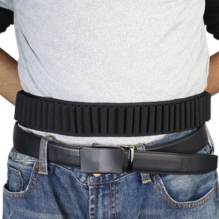 户外战术射击50孔子弹腰带弹夹套弹药袋腰封枪套