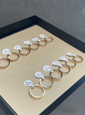 玫瑰金钛钢保色戒指玫