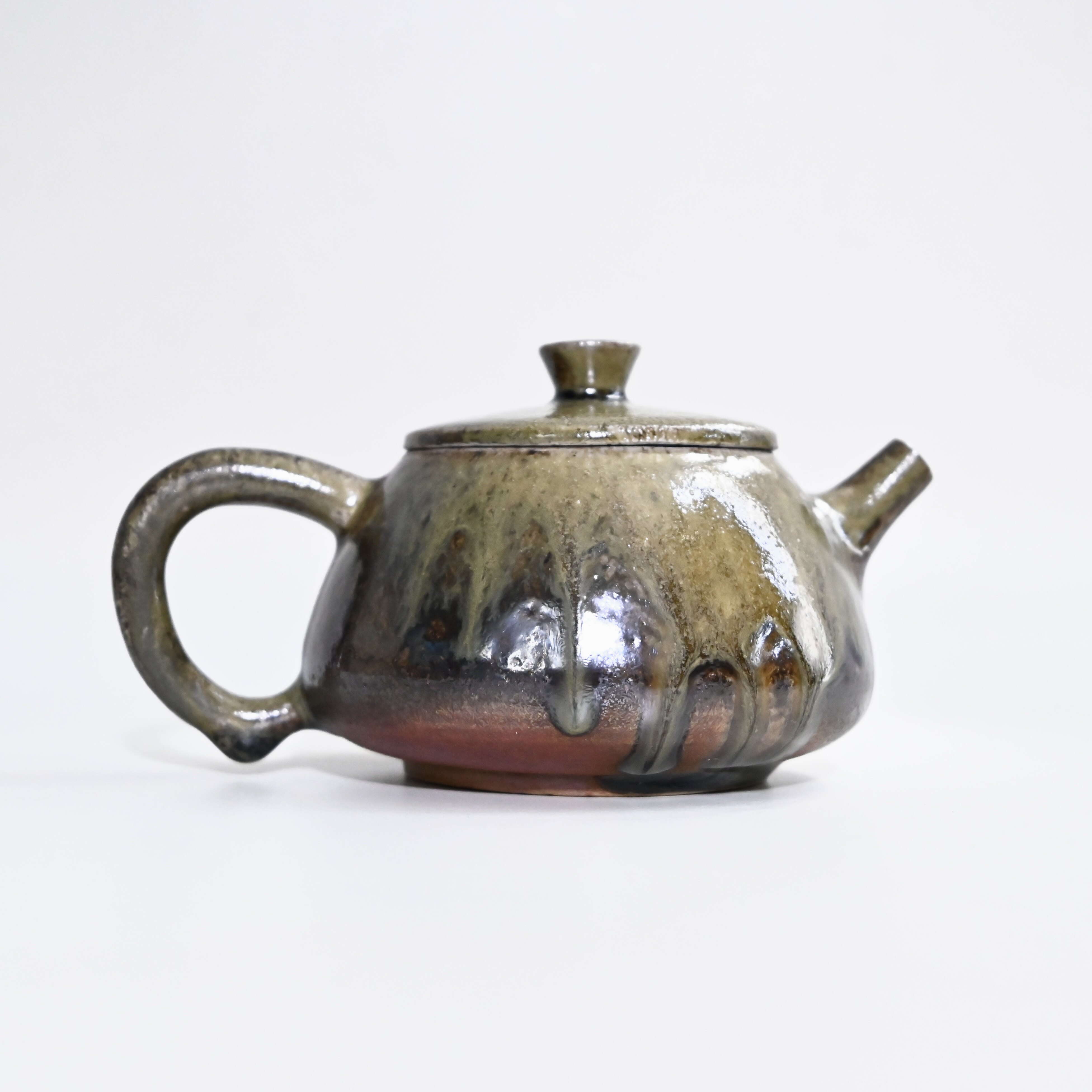 云南通红古法精品柴烧纯手工自然落灰柴烧普洱茶泡茶壶家用大容量