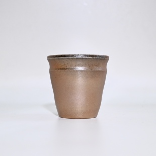 陶茶通红 粗陶纯手工杯茶主人杯 复古风自然落灰柴烧