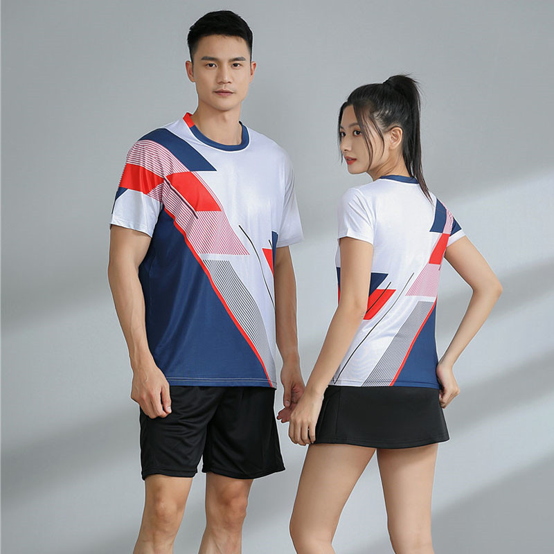 羽毛球服圆领吸湿排汗运动套装