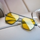 复古黄色夜视眼镜开车墨镜男士 大框显脸小遮阳度假街拍偏光太阳镜
