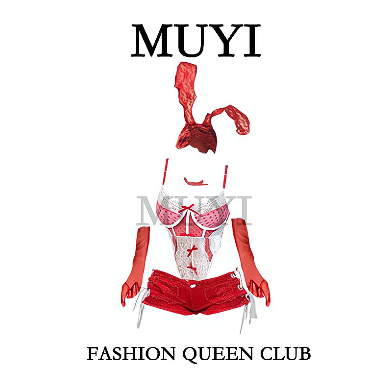 MUYI原创 酒吧gogo主题秀DS领舞制服套装性感辣妹cos护士演出服女