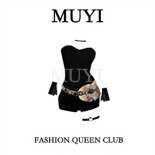 甜酷风黑色抹胸打歌服领舞演出服