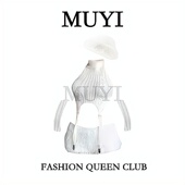 MUYI原创 性感白色毛茸茸针织露背吊带舞台演出服酒吧gogo氛围装