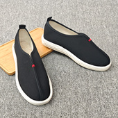 夏季 复古僧鞋 透气手工老北京千层底布鞋 开车方便舒适软底圆口中式