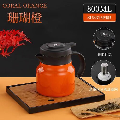 316不锈钢焖茶壶家用老白茶闷泡壶茶水分离保温茶壶大容量泡茶壶