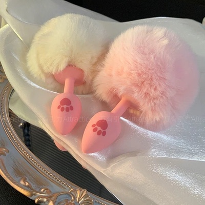 可爱兔子塞子尾巴漫展演出cosplay狐妖狐狸洛丽塔长尾巴可动插件