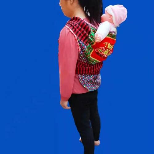 广西传统背带前后抱娃神器宝宝背带棉料和花布带手多功能四季适用