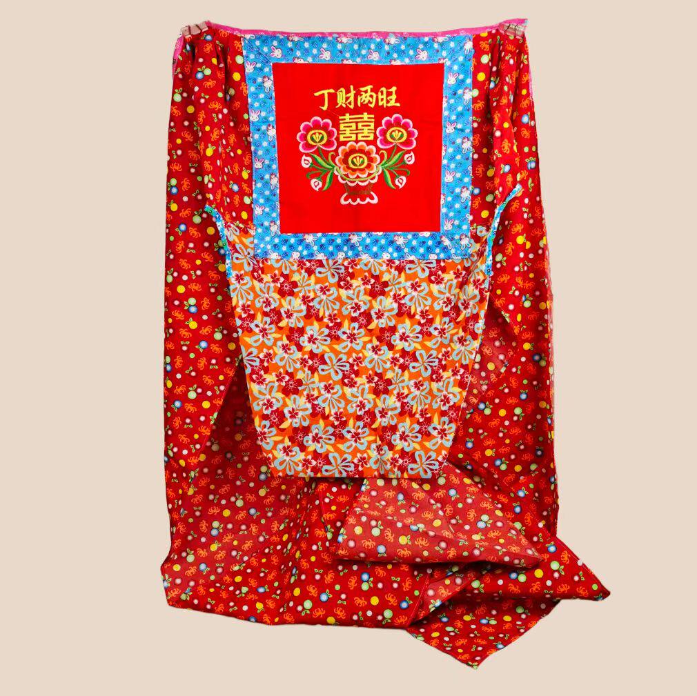 广西传统背带前后抱娃神器宝宝背带棉料和花布带手多功能四季适用