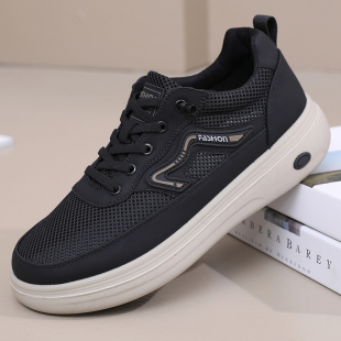 春季新款老北京布鞋男网面鞋透气轻便中老年休闲爸爸鞋防滑男板鞋