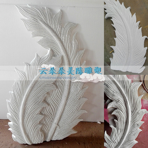销羽毛花泡雕订做婚庆舞台泡沫雕塑白色立体花朵玫瑰牡丹花梦幻主