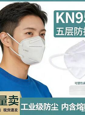 KN95成人口罩透气3D立体一次性口罩多层防护防尘防晒kn95口鼻罩
