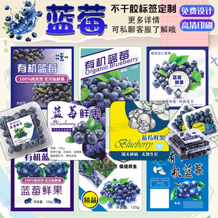 定制蓝莓干标签黄桃果脯半边梅杏干桑葚干不干胶甘草黄皮贴纸印刷