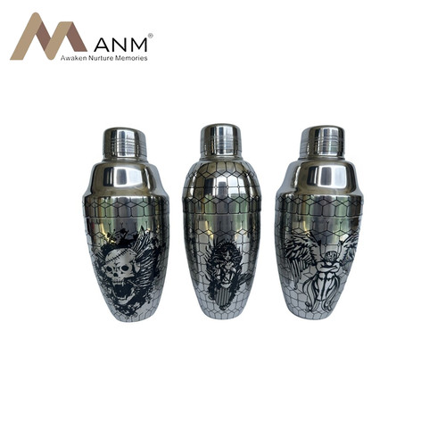 ANM不锈钢蚀刻调酒器创意