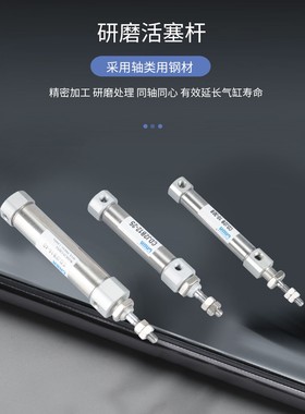 气动小笔型迷你气缸CDJ2B10/12/16-15/20/30/35/40/50/60/70/80-B