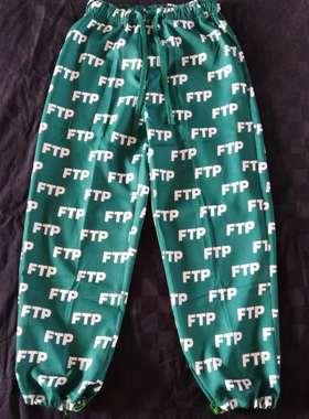 【现货】FTPAllOverlogo丝绸防晒灯笼裤休闲卫裤BillieEilish同款