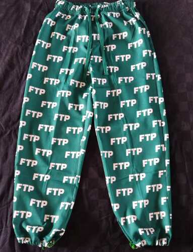 【现货】FTPAllOverlogo丝绸防晒灯笼裤休闲卫裤BillieEilish同款