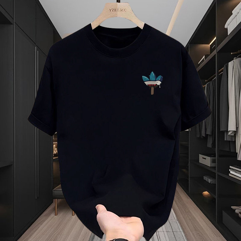 2026新款夏季男士短袖T恤260g纯棉宽松运动休闲圆领半袖情侣上衣