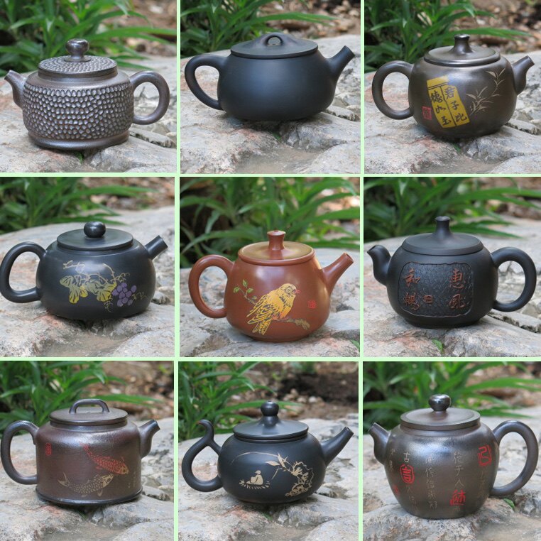 建水紫陶自产自销特价微瑕疵功夫茶具全手工泡茶壶