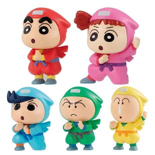 蜡笔小新盲盒忍者小新阿呆正南潮玩公仔扭蛋手办桌面摆件生日礼物