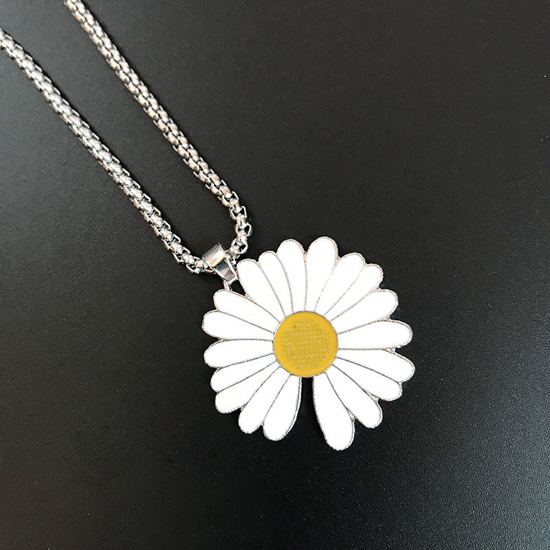 权志龙同款小雏菊骨头项链