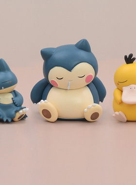 萌宝系列睡眠可达鸭大卡比摆件