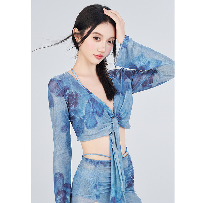 御姐风性感比基尼泳衣女大胸显小分体泳衣