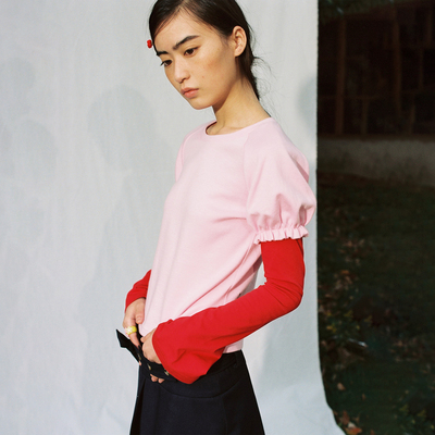 cheapartlabel撞色长袖打底衫