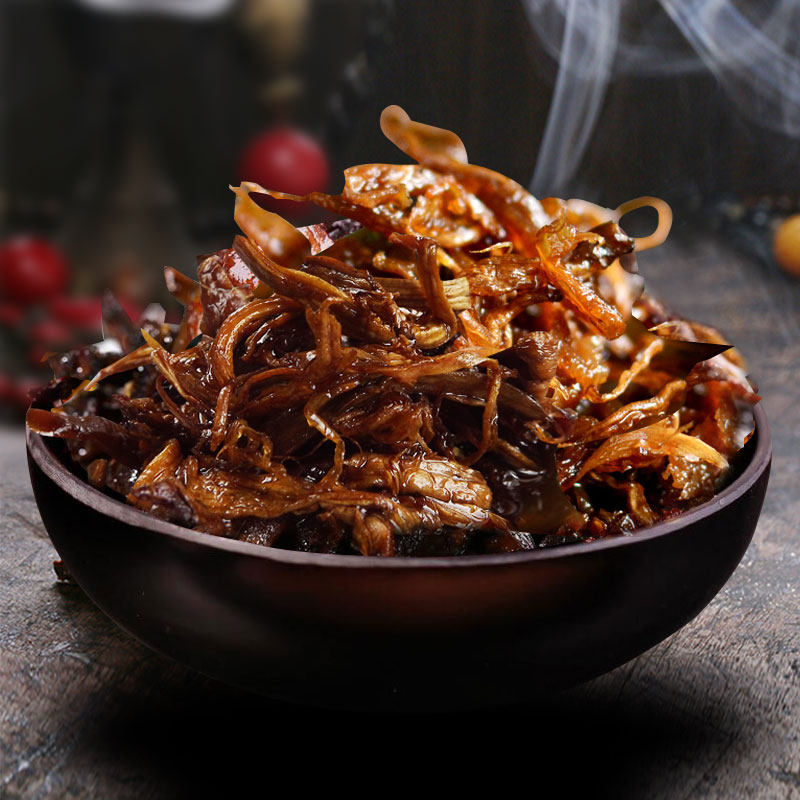 纯鸡枞油云南美食特产油鸡枞菌子 即食罐头高原菌下饭菜小吃400g