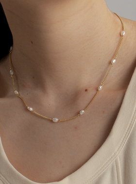【新品】SOFTROOM海光系列泪滴Lea珍珠项链锁骨链百搭63OAKAVE