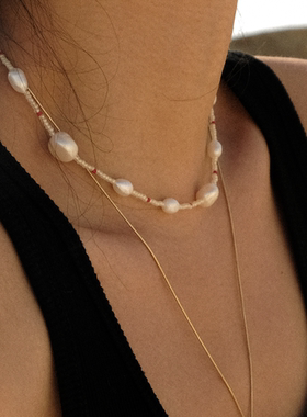 天然巴洛克珍珠项链MintTherapy 63OAKAVE