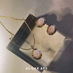 SOFTROOM天然母贝耳钉925银针耳饰女简约百搭小众设计63OAKAVE