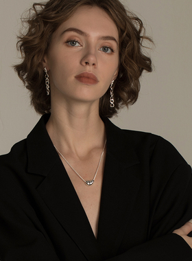 UNFOLDS经典金豆元宝项链女颈链优雅百搭锁骨链气质通勤63oakave