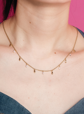 MINT THERAPY肌理珍珠吊坠项链叠戴锁骨链女630AKAVE