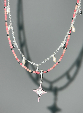 MINT THERAPY星芒闪耀串珠项链女气质叠戴锁骨链百搭63 OAK AVE