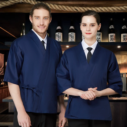 Японский стиль шеф -повара костюм для рабочей одежды, ресторан Izakaya Ramen Sushi Kimono Kimono Корейский японский