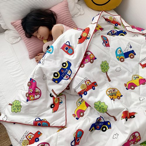 幼儿园空调卡通纯棉夏被儿童薄被