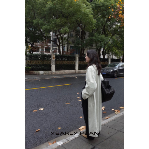 设计师24春全棉翻领女款风衣