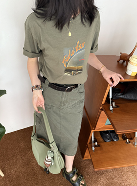 ASCRIPTION25夏季休闲百搭字母印花短袖T恤