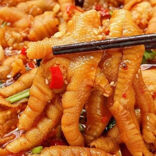 无骨鸡爪官方旗舰店泡椒2.5公斤无骨大容量商业无骨鸡爪柠檬酸辣