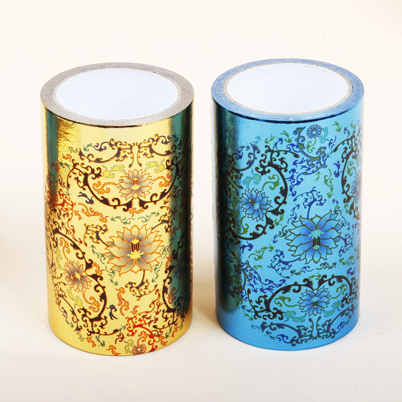 古风手帐烫金和纸胶带 超大卷金色蓝色整卷故宫贴纸胶条文具贴膜