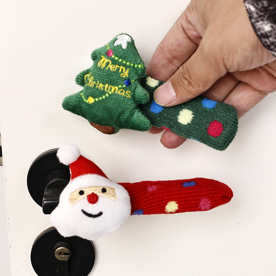 圣诞系列针织门把手套