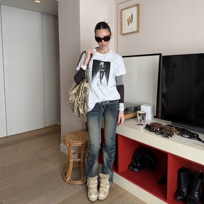 truereligion代购低腰喇叭牛仔裤