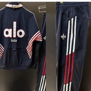 春夏alo薄款男女潮流轻奢运动时尚百搭休闲宽松夹克外套男装套装x