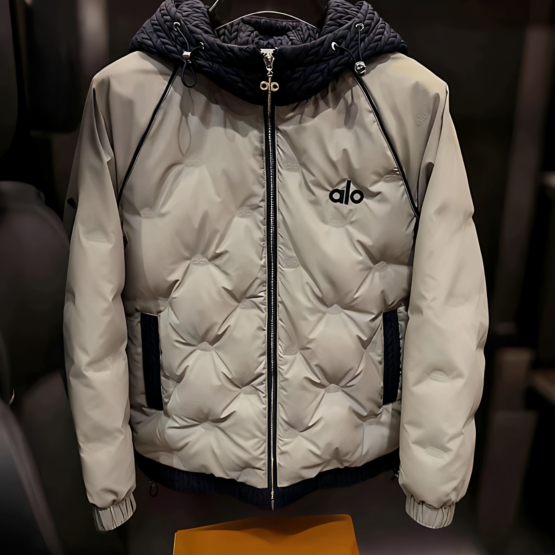 高级感alo男款休闲男装上衣男士冬装新款棉服百搭外套轻奢痞帅ins