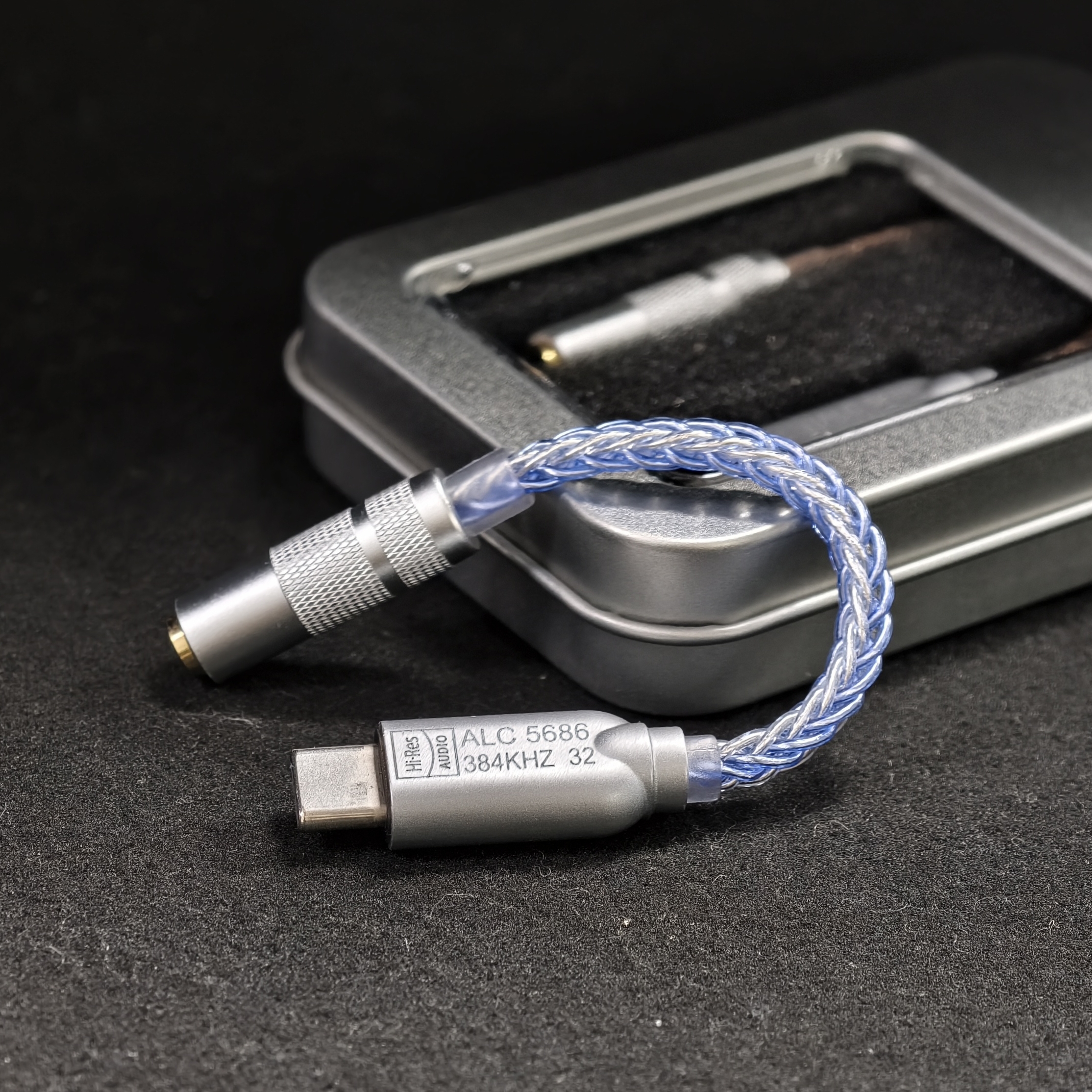 瑞煜ALC5686芯片 HiFi便携式数字音频解码耳放DAC type-C转3.5