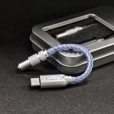 瑞煜ALC5686芯片 HiFi便携式数字音频解码耳放DAC type-C转3.5