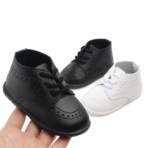 New Baby Shoes Retro Leather Boy Girl Shoes Toddler Rubber S
