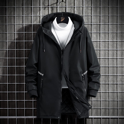 2024 Hooded Jacket Men's Jacket Youth Loose Sports Casual Pl